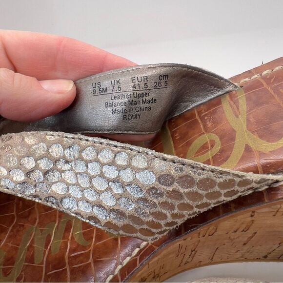 Sam Edelman Flip Flop Wedge Sandal 9.5 - Picture 10 of 10